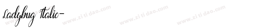 Ladybug Italic字体转换